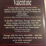 Valentine.  Tom Savage.  Book. Image 3