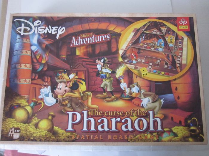 Disney Mickey's Adventures The Curse of the Pharaoh Spatial Board Game