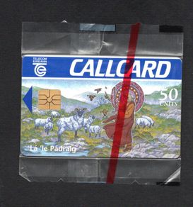 1996 Ireland 50 Unit St. Patrick's Day 1996 (Gemplus GEM1) Call Card Mint in Packaging