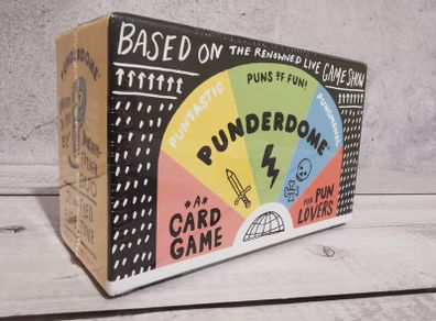 Punderdome: A Card Game for Pun Lovers by Fred Firestone (Hard case 2016) NEW