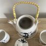 Herbal teapot  and six matching  teacups Image 4