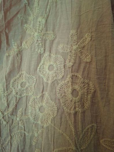 powder pink cotton shirt with embroidery XL
