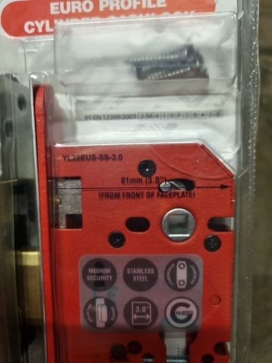 UNION StrongBOLT Euro Profile Cylinder Mortice Sashlock