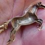 Vintage 375 Gold 9ct Yellow Gold Horse Brooch Image 7