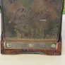 Vintage Brass and Wood Wall Mount Letter Rack Image 2