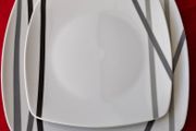 Square dinnerware set - 23 pieces