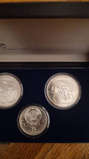 silver olimpics rubles 4oz pure silver 6 1ruble copper nickel