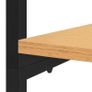 Wardrobe Black and Oak 90x40x167 cm Metal and Chipboard Image 3