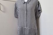 Silk gingham summer dress