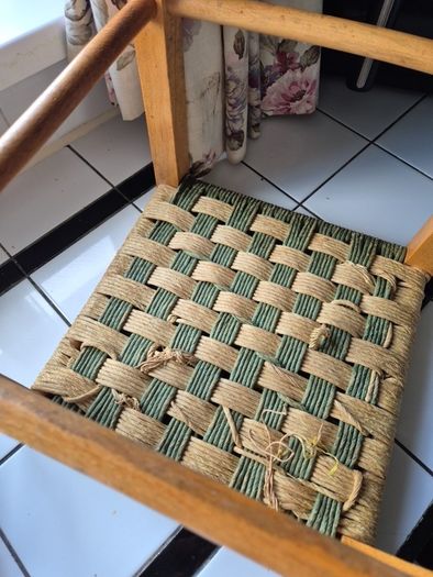 Vintage weave stool
