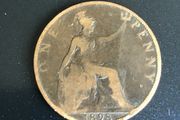 Old 1898 English Penny