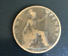 Old 1898 English Penny