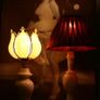 Two Vintage Marble Lamps Image 2