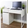 white computet desk in excellent condition Image 5