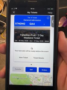 Forbidden fruit weekend ticket