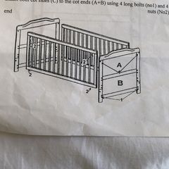 Convertible baby and toddler bed