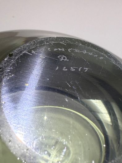 Art Glass Bowl. Per Lutken for Holmegaard. Model 16517. Danish Mid-Century Modern