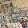 Exquisite Large Vintage French Tapestry Image 2