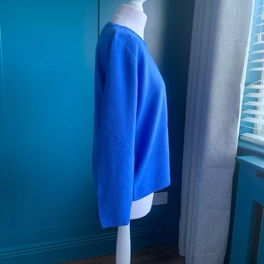Gerard blue jumper with beaded neckline jumper. Size L
