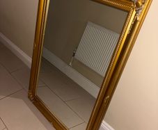 Ornate gold mirror large