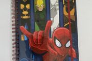 Spiderman themed Feint Ruled A4 Hardback Diary