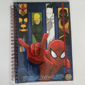 Spiderman themed Feint Ruled A4 Hardback Diary