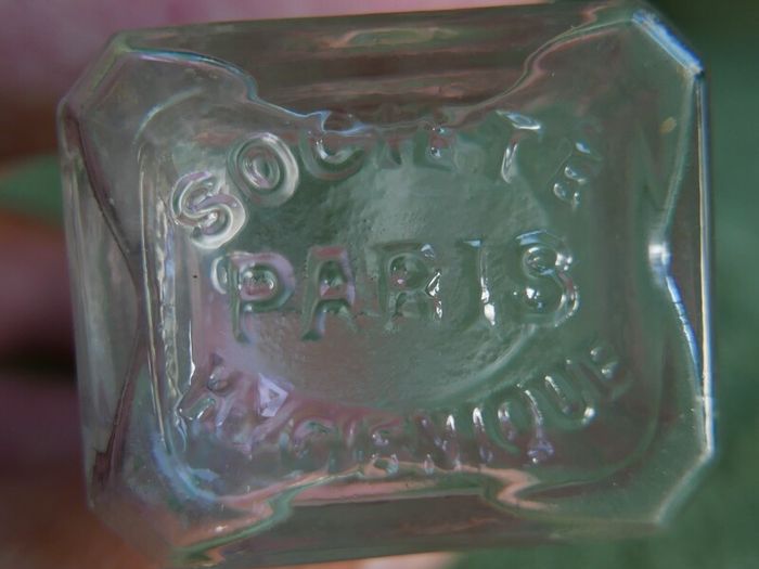 Antique 1800s Societe Hygienique Paris France Perfume Bottle. In Perfect Condition.
