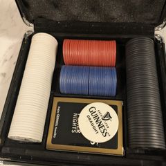 Official Guinness Poker Set - 300 Chips - Aluminium Carry Case - Complete