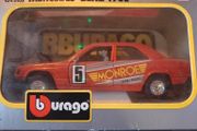 Bburago 1:24 scale diecast model Mercedes Benz 190E,  'Monroe' rally version, in box.