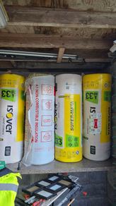 4 rolls of insulation