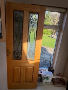 Solid wood internal glazed doors