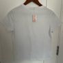 [clothes for adults] BNwT white T-shirt with pearls & sequins, size L/XL Image 4
