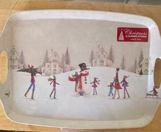 Two Christmas trays