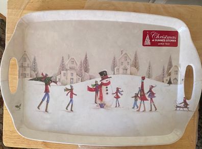 Two Christmas trays