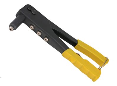 New Hand Riveter Hand Gun for Aluminium Steel Blind Pop Rivets 4 Nozzles #1463