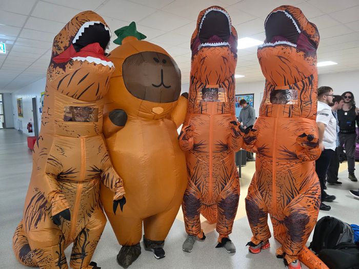 Inflatable Dinosaur Costumes (3x) for Halloween