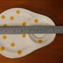 Fabulous Rare Pair of Vintage Arklow Pottery "The Abbey Supper Set" Spotty Tennis Set Plates Made for the Irish Trading Company Image 6