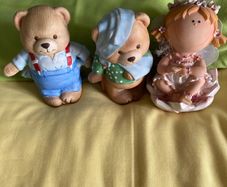 Two Barely Bears ( Barley Broke) & Barley Alive ) & a Fairy ornament's