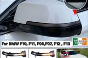 2pcs LED Dynamic Turn Signal Blinker Side Rear-View Mirror Indicator Light For BMW 567 Series F10 F11 F07 F06 F12 F13 F01 F02