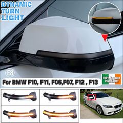 2pcs LED Dynamic Turn Signal Blinker Side Rear-View Mirror Indicator Light For BMW 567 Series F10 F11 F07 F06 F12 F13 F01 F02