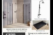 Shower Set Gun Metal