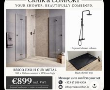 Shower Set Gun Metal