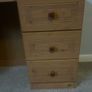 Solid Pine Bedroom Furniture Set (Wardrobe, Dressing Table & Double Mirror) Image 2