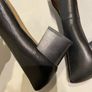 Women shoes low heel black leather designer Unisa size 5 BNWT Image 9