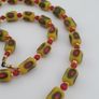 Antique Venetian Style Gabri Eyes & Venetian WhiteHeart Glass Beads Necklace Image 2