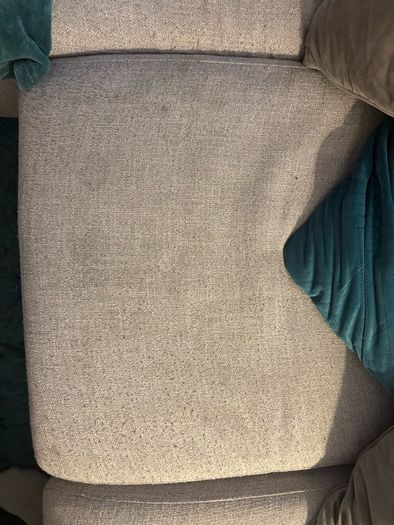 Grey L-shaped sofa