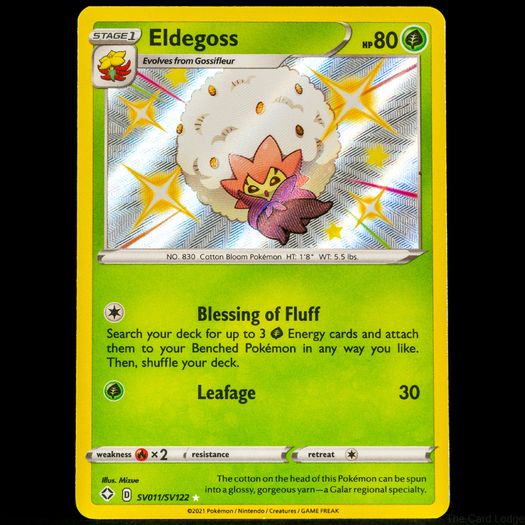 Eldegoss SV011/SV122 Baby Shiny Vault Holo Rare Shining Fates Sword Shield Pokemon Card