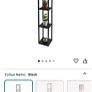 Black Floor Lamp shelf Image 2