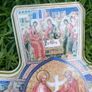 Cross. Crucifix Jesus Christ Decoupage Crucifix Wooden Scenes of His Life wall 15,4" x 11" Image 5