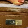 Brown leather shoulder bag Image 3